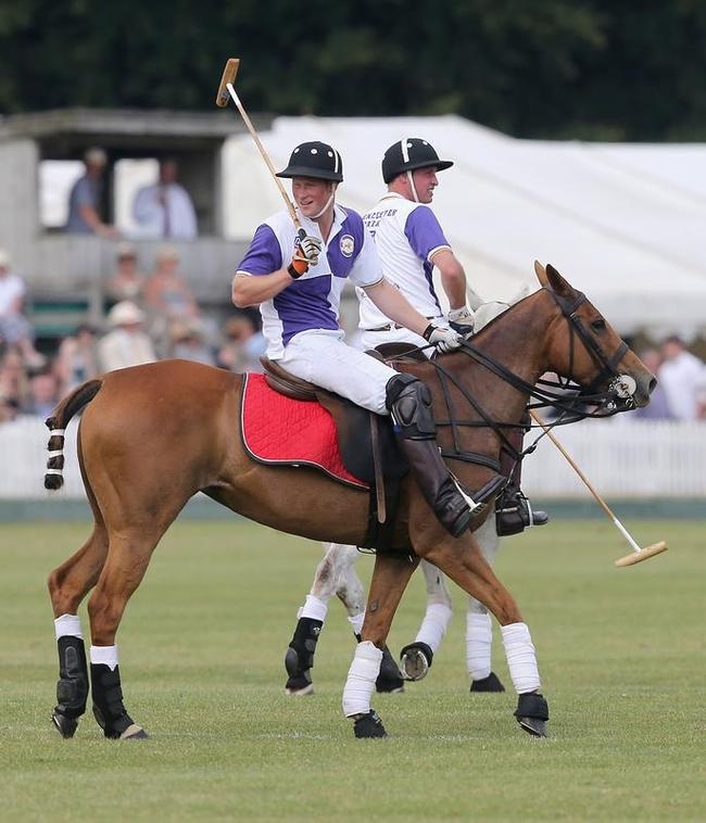 PICS: Prince William and Harry Play Polo