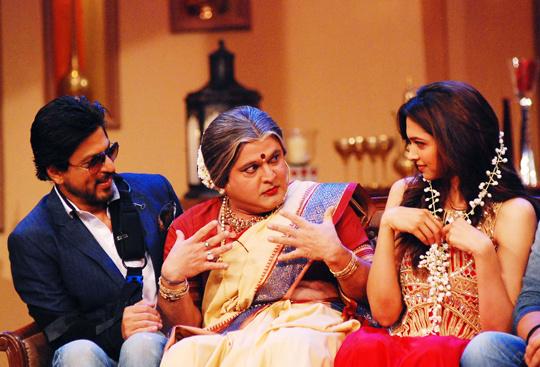 Shah Rukh Khan, Ali Asgar, Deepika Padukone