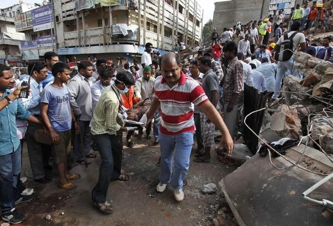 Tragic Scenes: HYD Building Collapse