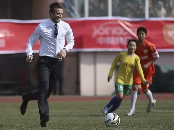 David Beckham in Football Mood, Anytime