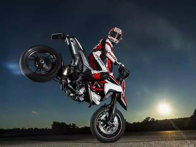 Nicky Hayden rides the 2013 Ducati Hypermotard SP