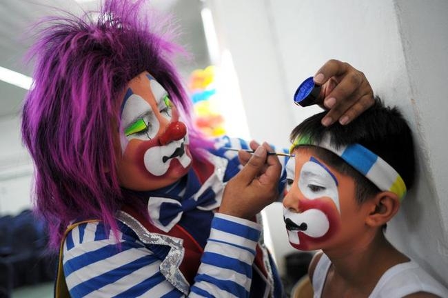 Colourful Clowns at V Laugh Festival