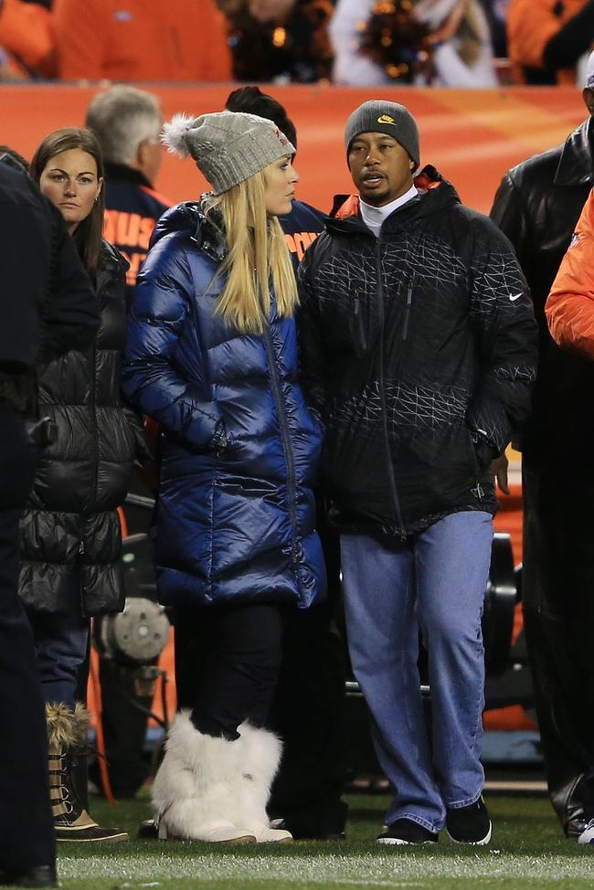 Pics: Tiger Woods & Lindsey Vonn At Nfl