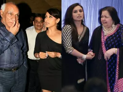 Rani Mukerji with Yash Chopra, Pamela Chopra