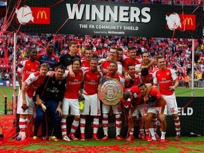 In PICS: Arsenal Win Community Shield