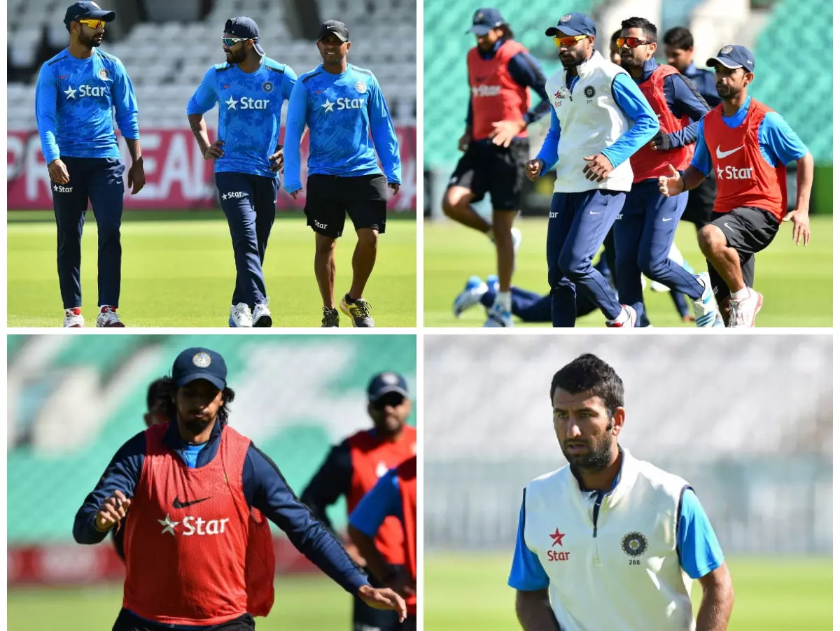 Team India practiced ahead of the fifth and the final Test at The Oval on Wednesday.