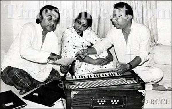 Kishore Kumar, Asha Bhosle and RD Burman Kishore Kumar, Asha Bhosle and RD Burman