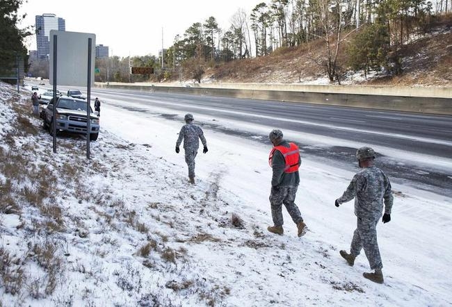 PICS:Rare Ice Storm Hits Atlanta,Georgia