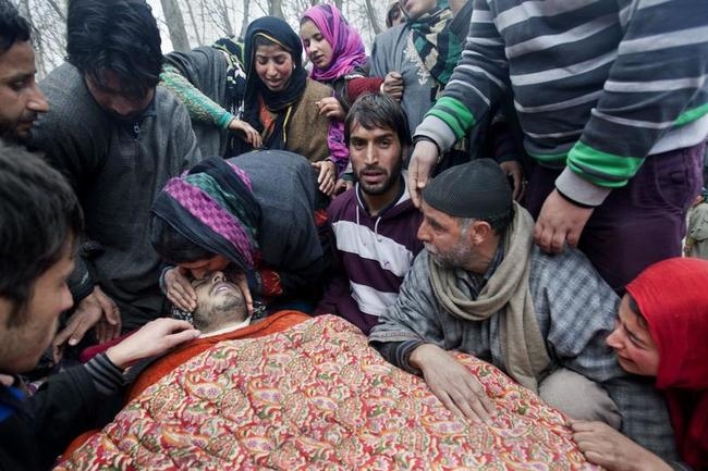 LeT Militant's Funeral Draws Crowd: PICS