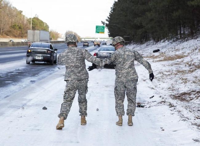 PICS:Rare Ice Storm Hits Atlanta,Georgia