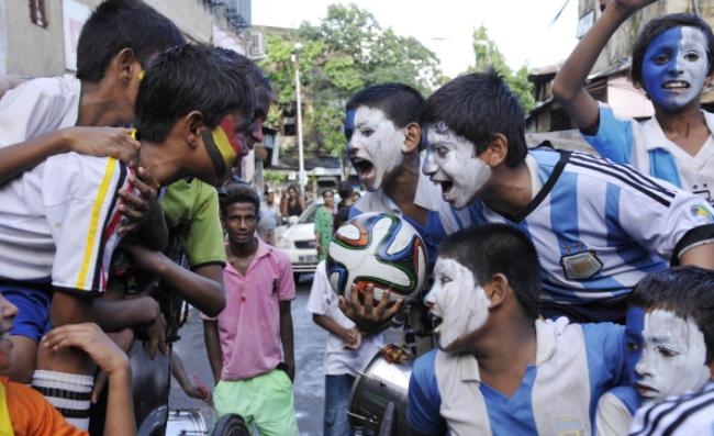 Indian Fans Enjoy FIFA Soccer World Cup Indian Fans Enjoy FIFA Soccer World Cup