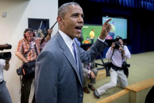 President Obama Watches The U.S. Play Belgium In World Cup Action President Obama Watches The U.S. Play Belgium In World Cup Action
