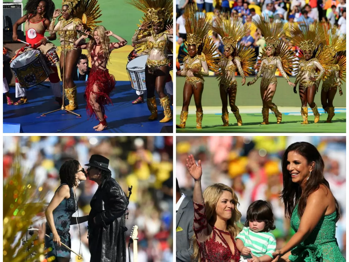 Here are the pictures of the closing ceremony of the FIFA World Cup 2014 where pop queen Shakira was the star attraction.