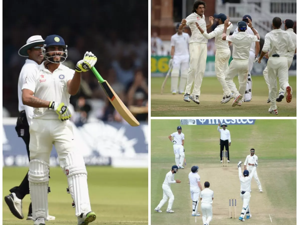 England are 105 for four needing 214 more runs on the final day against India at Lord's.