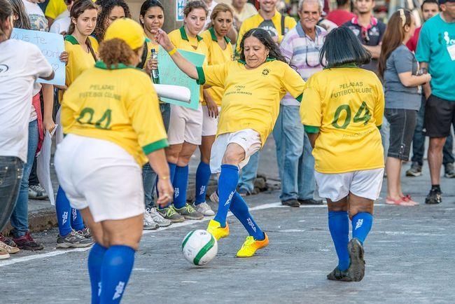 Brazilian Sex Workers Play Football 