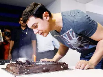 Aamir Khan birthday cake