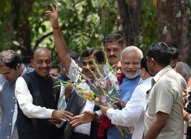 PICS: Modi's Victory March In New Delhi