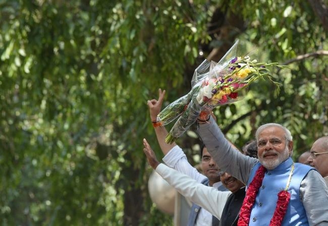 Narendra Modi's Victory March In New Delhi Narendra Modi's Victory March In New Delhi