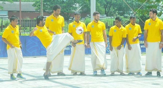 Football with Dhoti Football with Dhoti