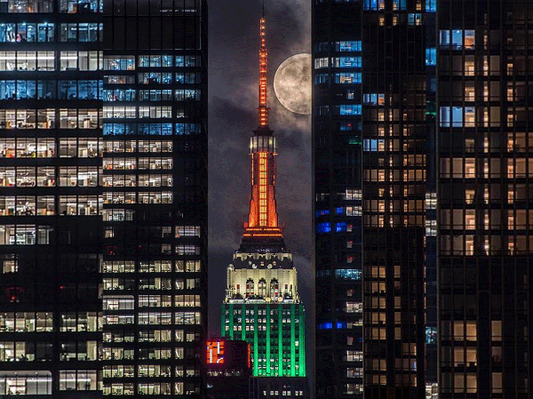 Empire State Building tri colour