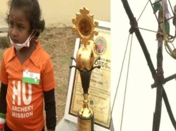 Indiatimes 5-YO Chennai Girl Shoots 111 Arrows Upside Down In 13 Minutes