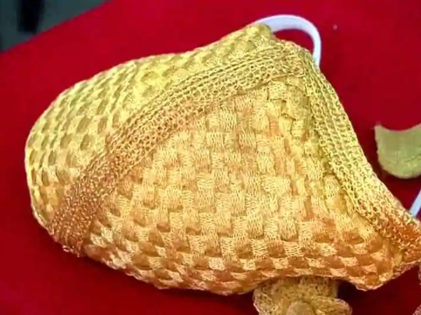 Indiatimes gold face mask