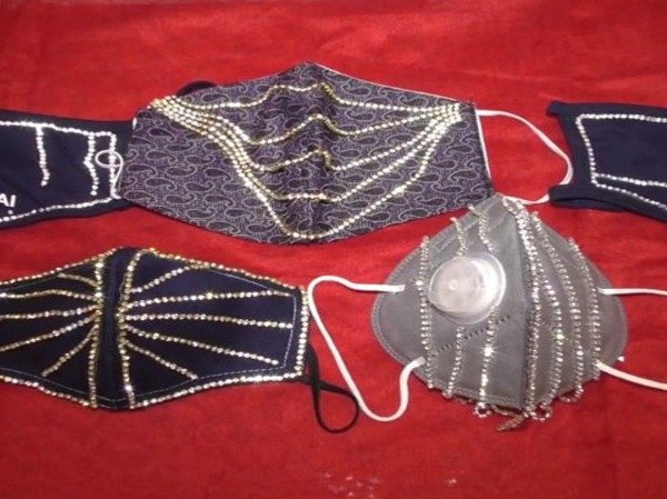 Indiatimes Diamond-Studded Face Mask