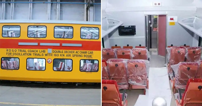 In Pics: Indian Railways' Rolls Out Double-Decker Train Coach With 160 ...