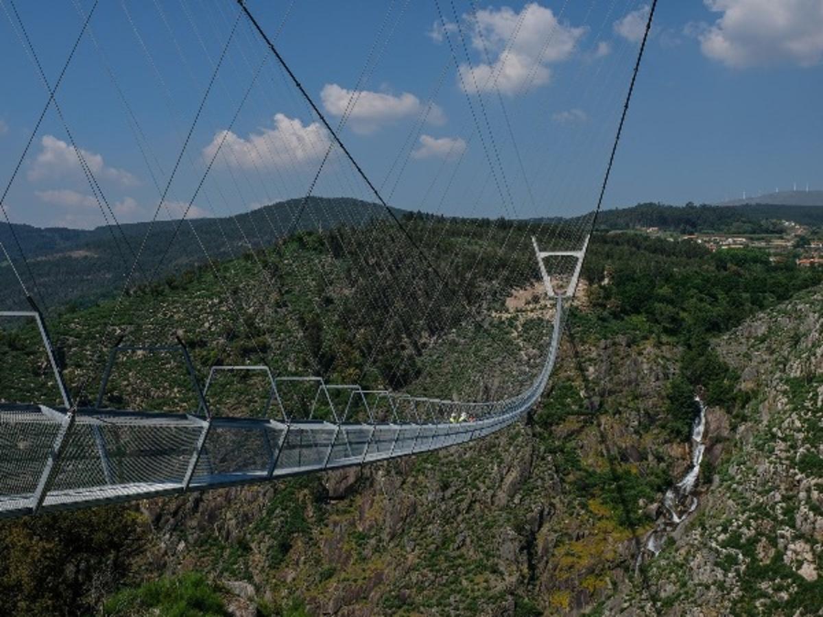 Breathtaking View Of 516 Arouca The World S Longest Suspended Footbridge In Portugal