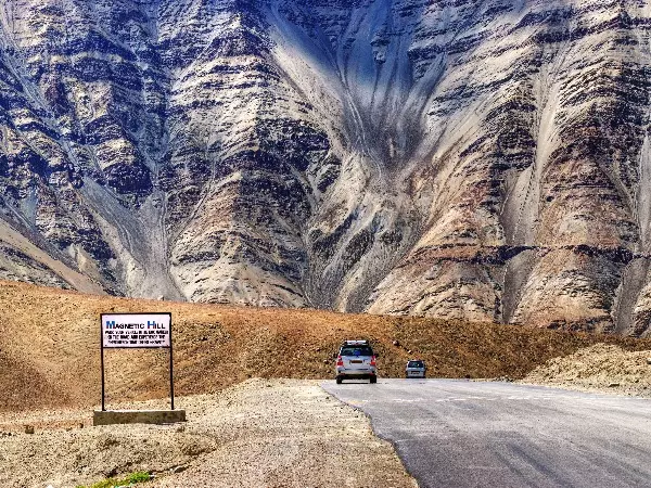  A mysterious spot where the laws of gravity seem not to apply, Ladakh’s Magnetic Hill has been baffling visitors for years.