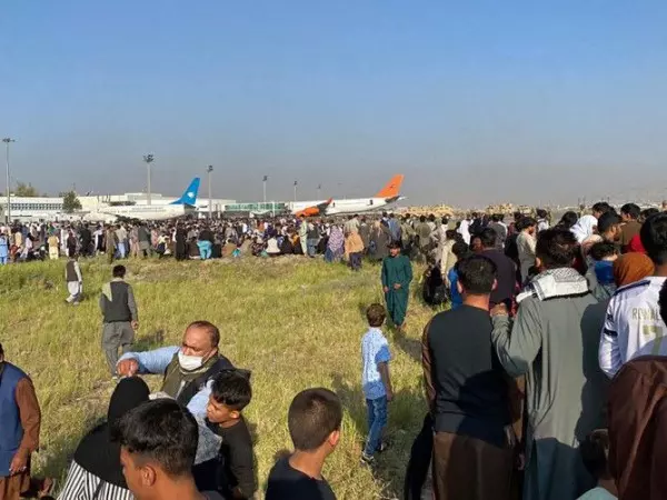 Chaos At Kabul Airport