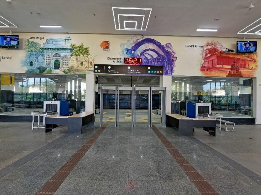 The Gandhinagar railway station has been developed with world-class amenities at par with modern airports for a pleasurable experience of passengers, said an official of the Western Railways.