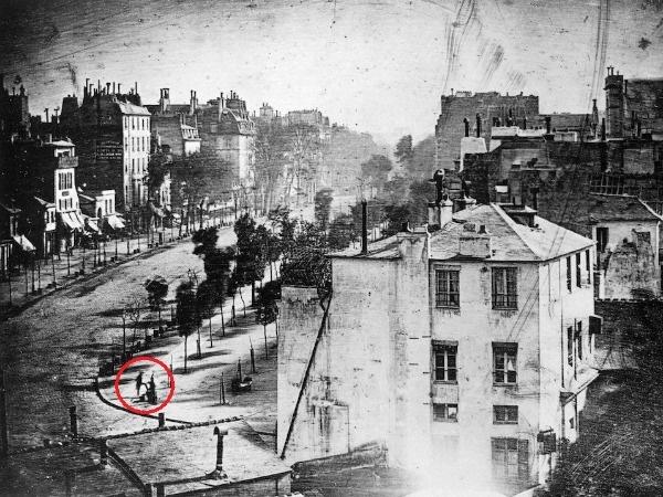 the first photograph of a person