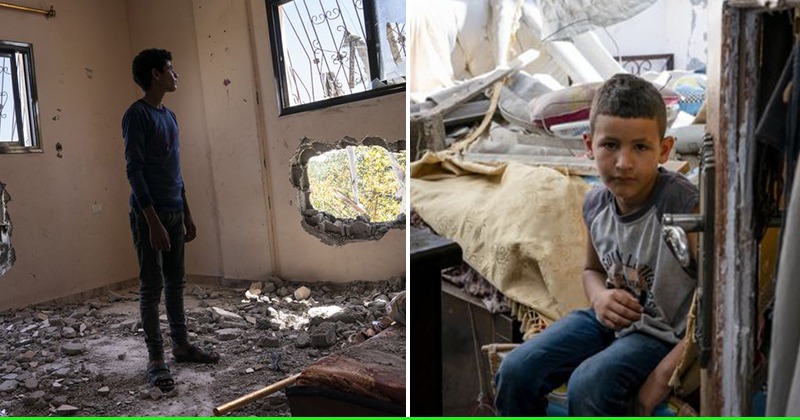 Cost Of War: Children Show Their Shattered Rooms, Cracked Walls In Gaza