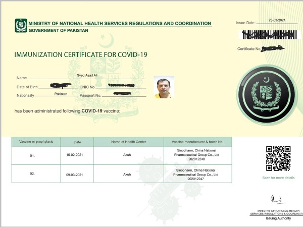 Certificate Of Vaccination Template