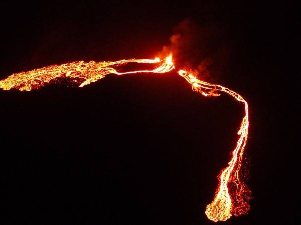 In Pics: Icelandic Volcano Erupts, Lighting Up Night Sky Near Reykjavik