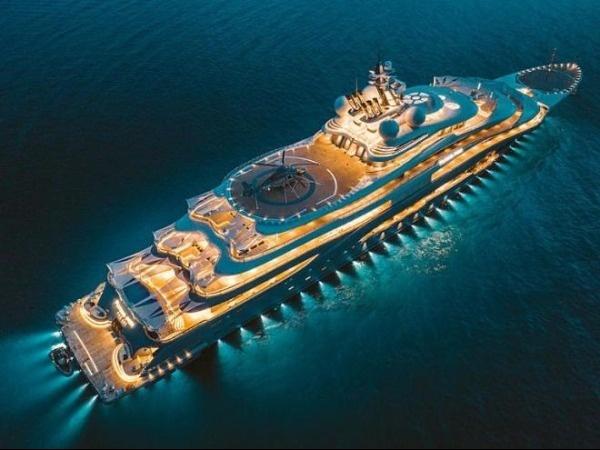 This UAE billionaire sheiks' $450 million megayacht is so