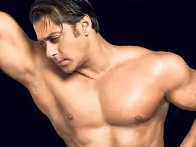 Salman poses shirtless for a Bollywood magazine
