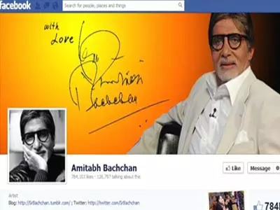 Big B joins Facebook, gets about 8 lakh likes