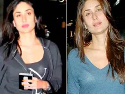 Kareena caught in a revealing outfit again