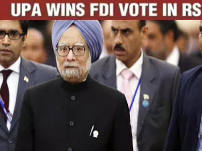 UPA govt wins FDI vote in Rajya Sabha
