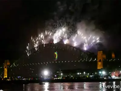 New Year's Eve fireworks @ Sydney Harbour
