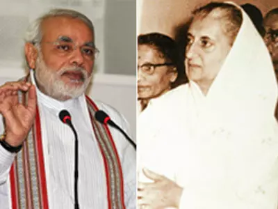 Narendra Modi-Indira Gandhi