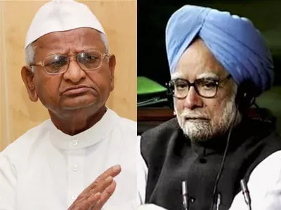 Anna Hazare- Manmohan Singh
