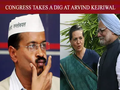 Congress takes a dig at Kejriwal