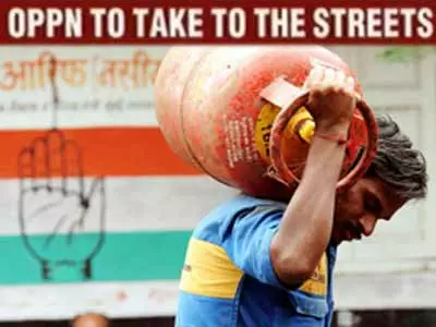 LPG price hiked by Rs 11.42, BJP lashes out at govt