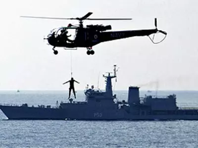 Navy helicopter crashes during take off in Goa
