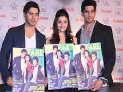 'SOTY' cast launches Filmfare cover
