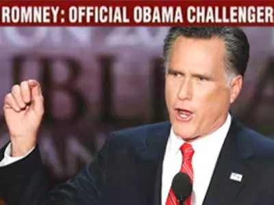 Businessman Mitt Romney sells self as creator of jobs