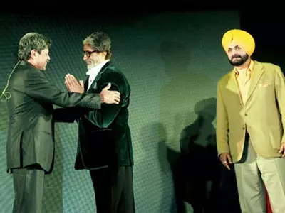 Amitabh Bachchan, Kapil Dev, Navjot Singh Sidhu